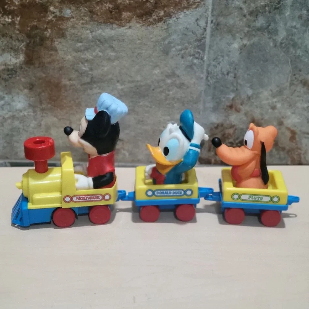 Vintage Disney Mickey Mouse Train with Donald Duck Pluto Wind Up